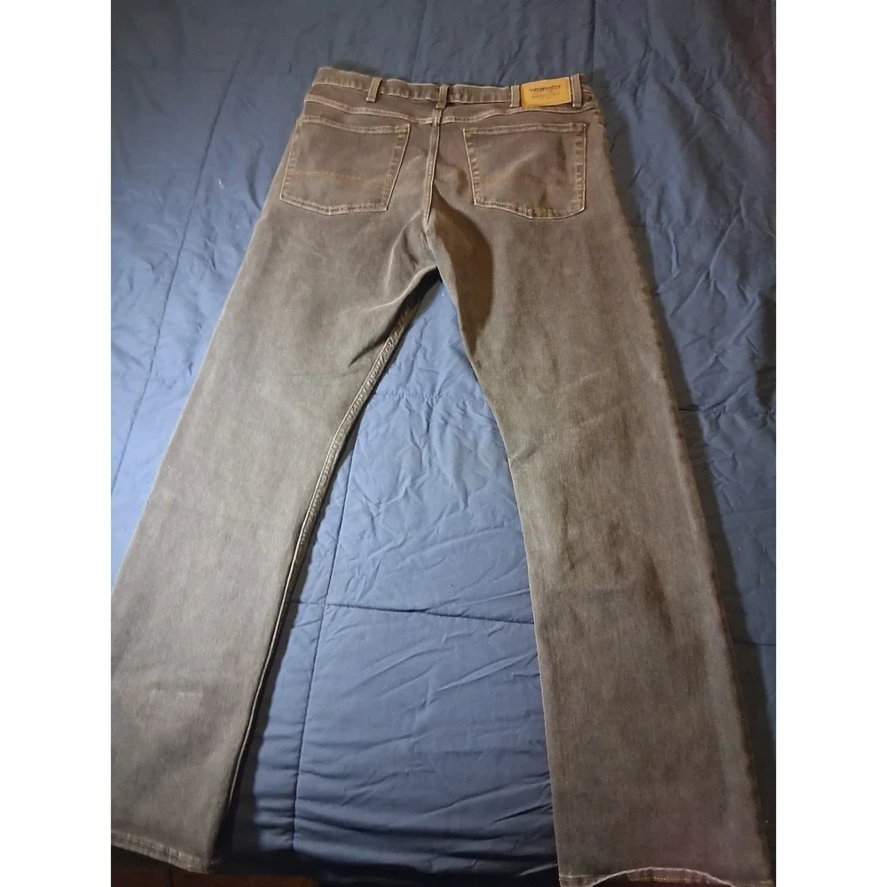 Wrangler Authentics Mens‎ Straight Leg Charcoal Gray Jeans 34x32 112315536